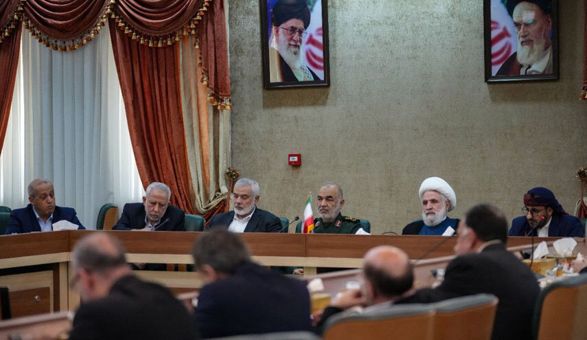 تصویر نشست مقامات ارشد سپاه پاسداران با گروه‌های مقاومت | از حماس تا حوثی‌ها در تهران